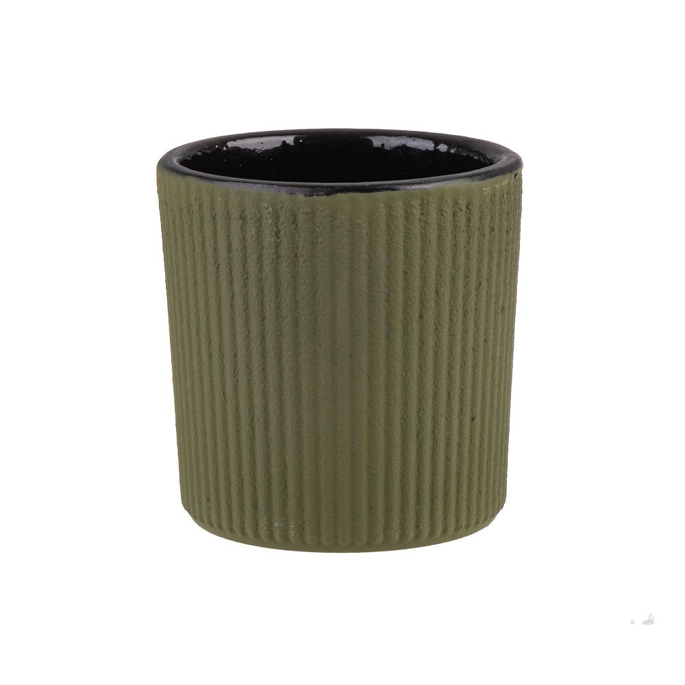Teaology Serenity Cast Iron Tea Cup 120ml Set 2 - Olive
