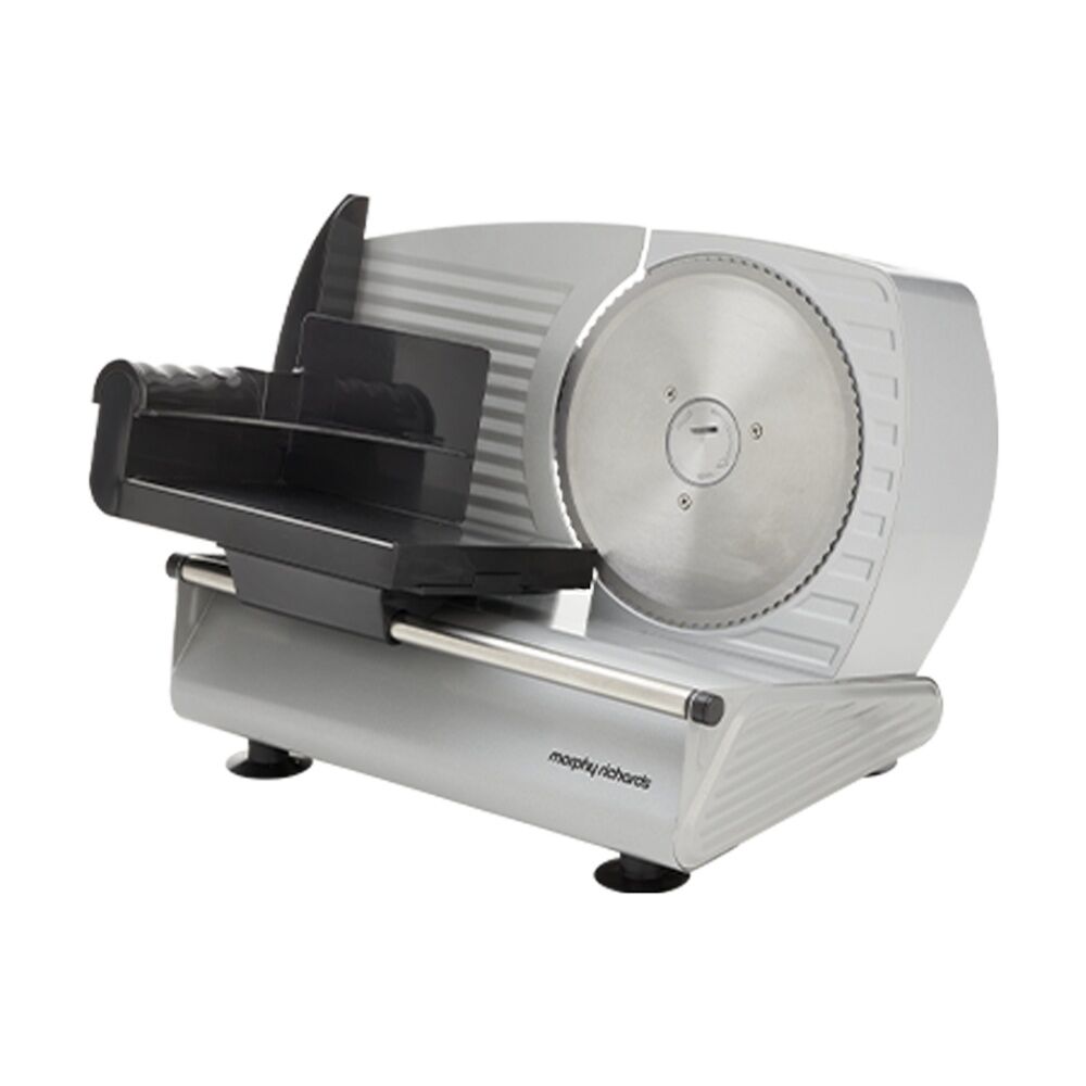 Morphy Richards Electric Food Slicer 200W DC Motor Stainless Steel (Silver)