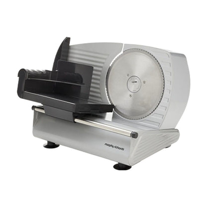 Morphy Richards Electric Food Slicer 200W DC Motor Stainless Steel (Silver)