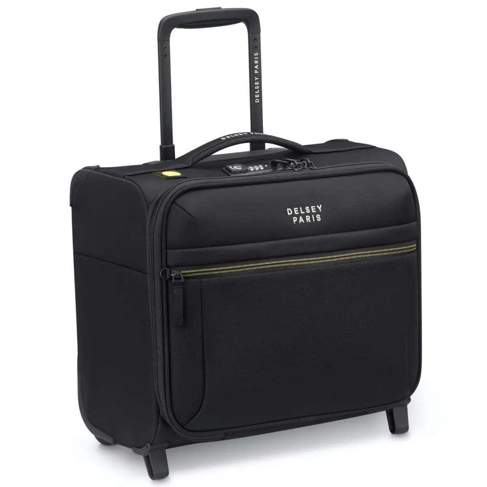 Delsey Brochant 3 - 38 cm 2-Wheel Underseater Cabin Suitcase - Deep Black