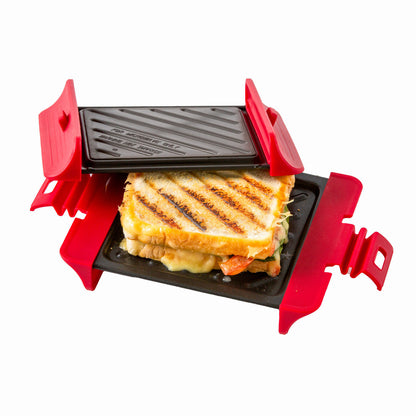 Healthy Choice Compact Microwave Sandwich Maker Non-Stick Grill Plates