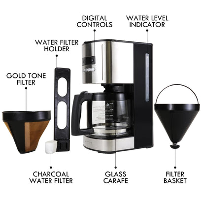 Kenmore Drip Coffee Maker 12-Cup Black