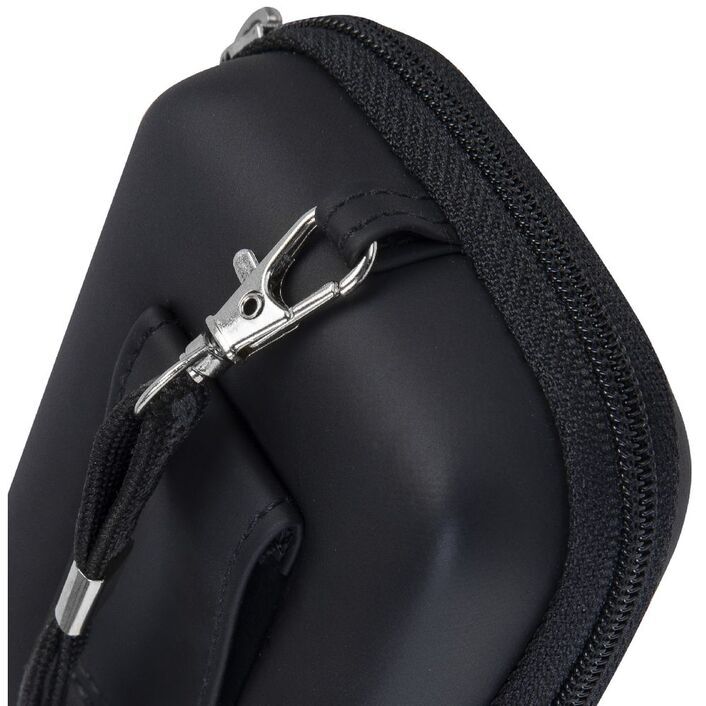Rivacase 7103 Compact Shockproof Digital Camera Bag Hard Case (Black)