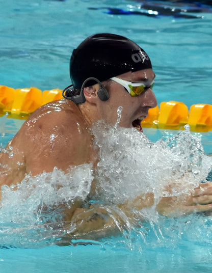 Laser Bone Conduction Swimming Headphones (Black)