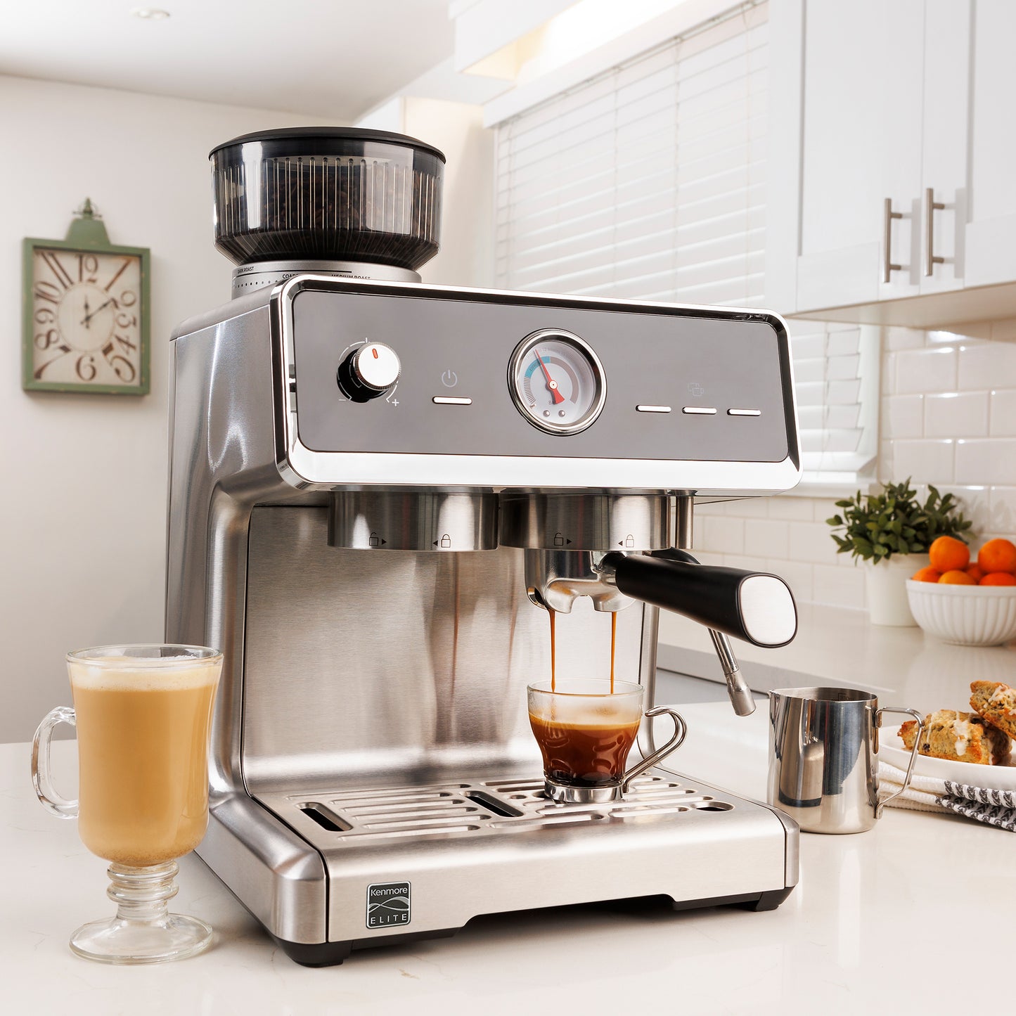 Kenmore Automatic Tamping Espresso Coffee Machine