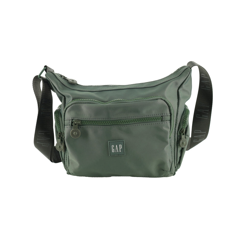 GAP Unisex Nylon Shoulder Crossbody Bag w/ Secure Zip 29x22cm Twig