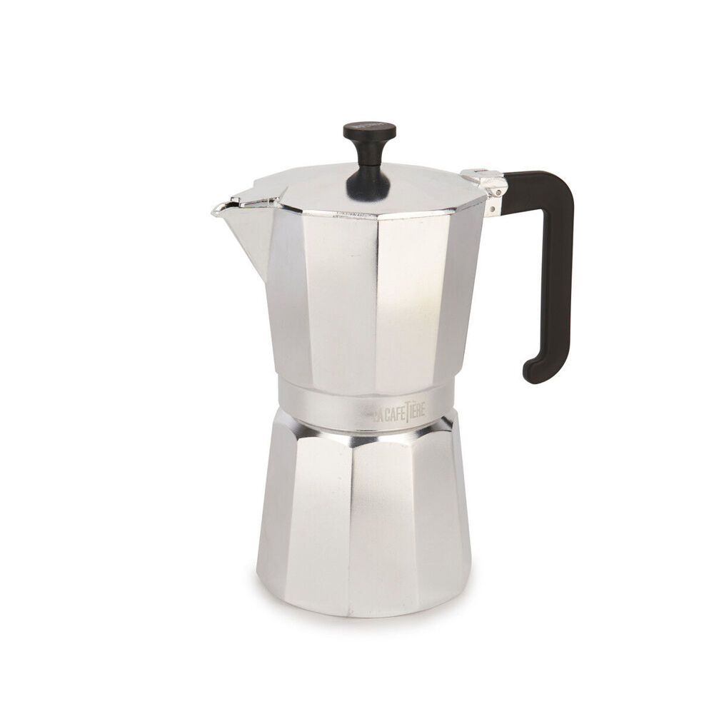 La Cafetiere Venice 9-Cup 470ml Espresso Maker Aluminum Coffee Pot (Silver)