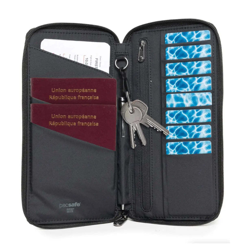Pacsafe RFIDsafe RFID Blocking Travel Wallet - Black