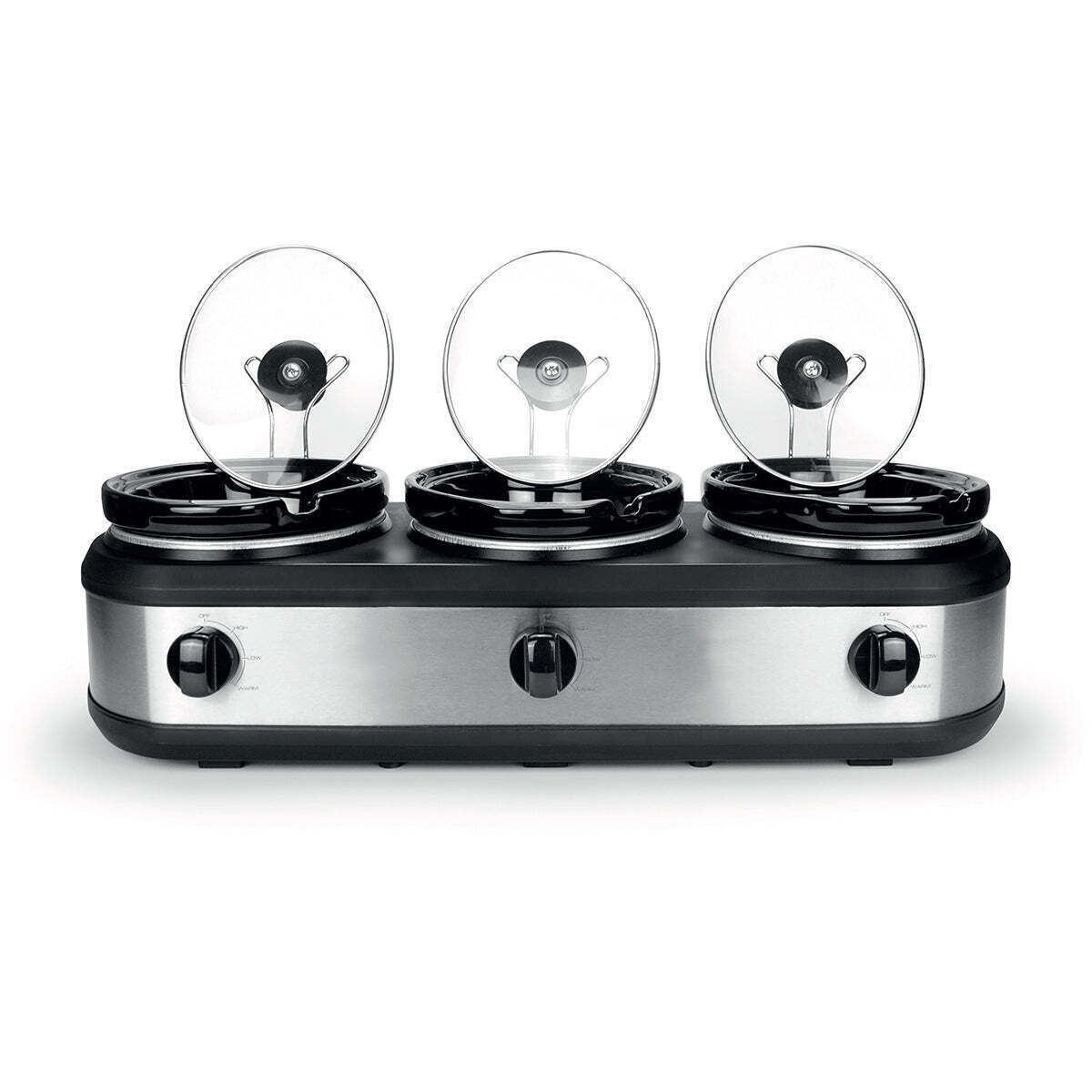 Healthy Choice 3-Pot 2.5L Slow Cooker 405W with 3 Settings