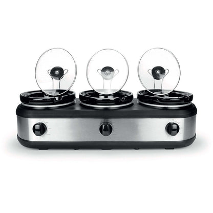 Healthy Choice 3-Pot 2.5L Slow Cooker 405W with 3 Settings