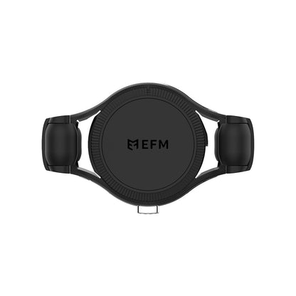 EFM 15W Vent Mount Wireless Charger with 18W Plug in Car Charger (Graphite)