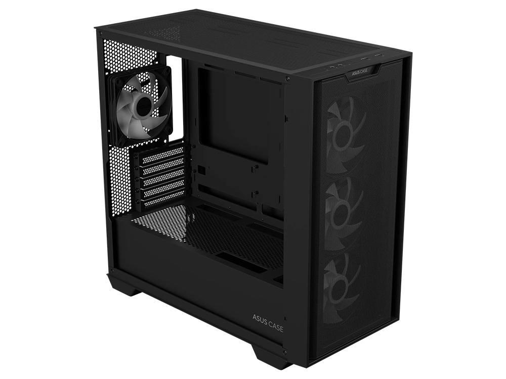 Asus A21 Plus Mesh Front Micro-ATX Case - Black