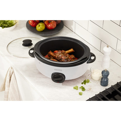 Morphy Richards 6.5L Sear Stew Slow Cooker Variable Heating Vivid White