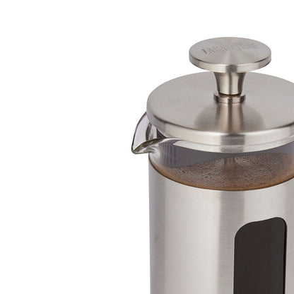 La Cafetiere Pisa 3-Cup 350ml Brushed SS/Glass French Press (Silver)