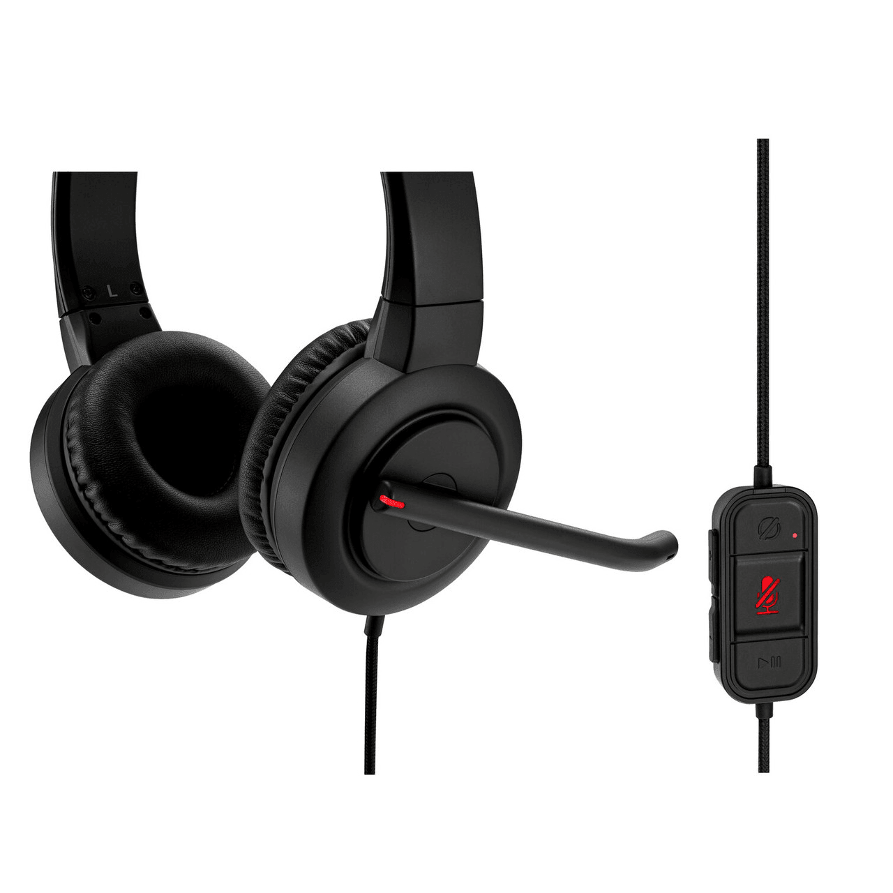 Kensington H1000 USB-C On-Ear Headset Headphones Black