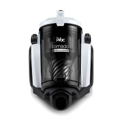 i-Vac Tornado Bagless 1800W Vacuum Cleaner 1.5m Hose 1.6L Black/White