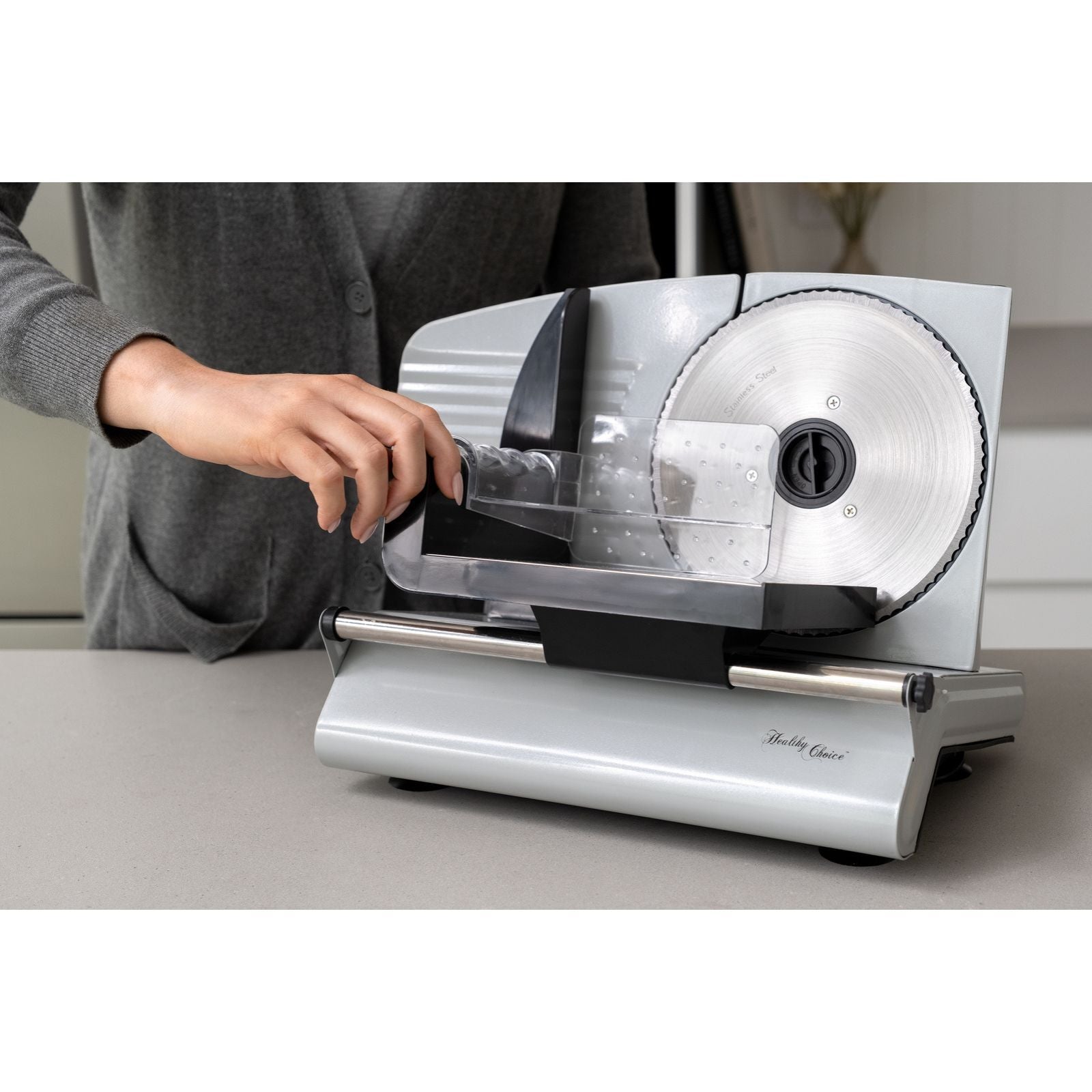 Healthy Choice Premium 200W Electric Food Slicer