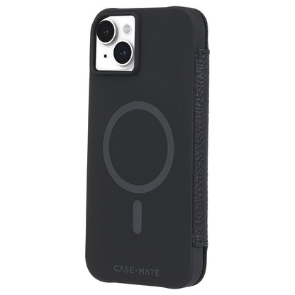 Case-Mate Wallet Folio MagSafe Case - For iPhone 15 Plus - Black -
