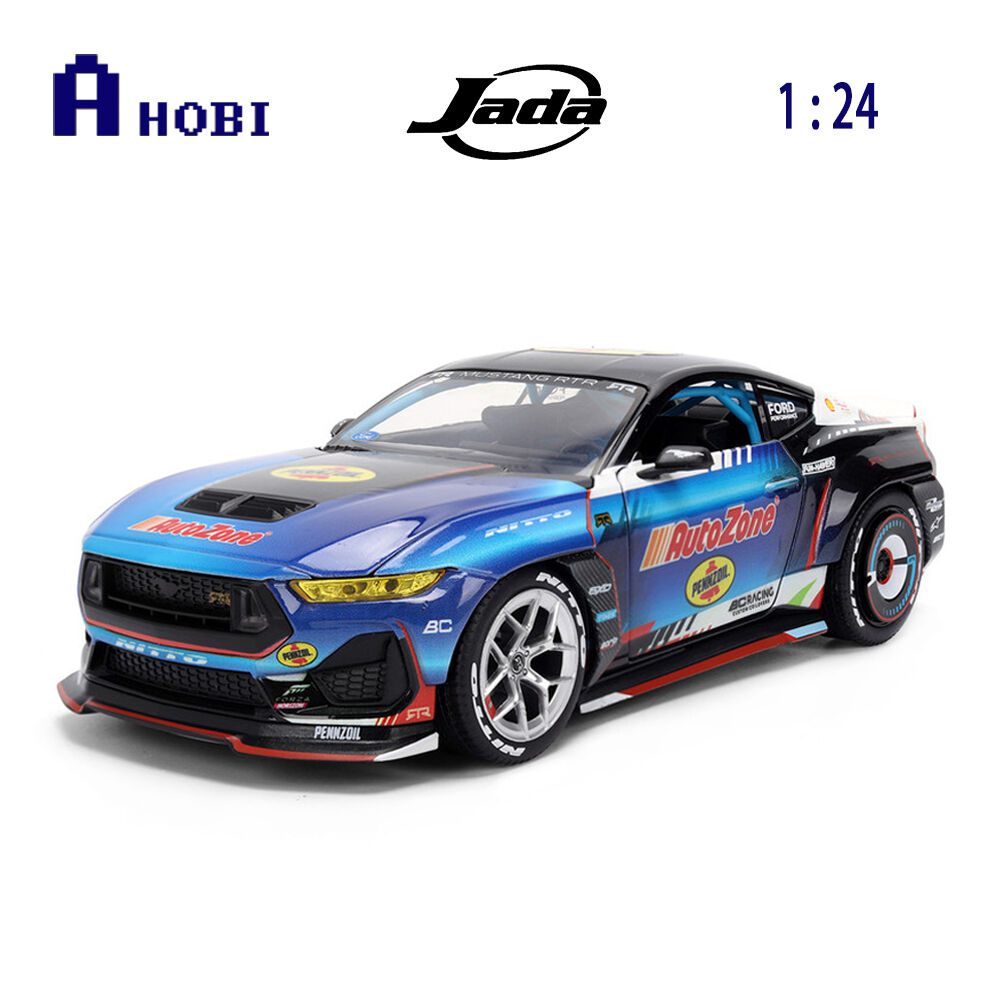 Jada 1:24 Big Time Muscle 2025 Ford Mustang RTR James Deane Racing Diecast Car