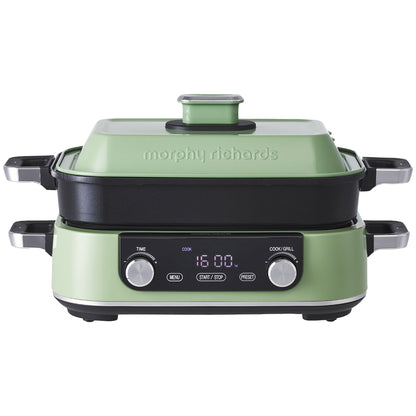 Morphy Richards 3L Non-stick Multifunction Electric Cooker Pan (Green)