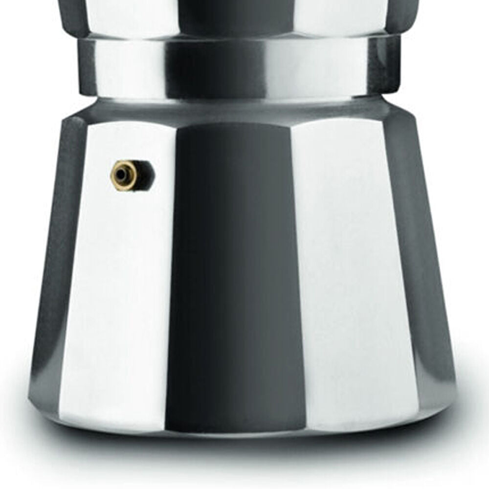 Pezzetti Italexpress Cafetiere 6-Cup Espresso Stovetop Coffee Maker Silver