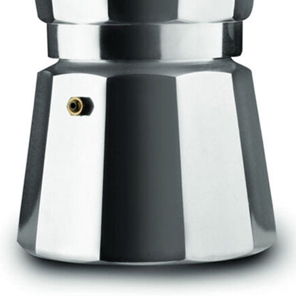 Pezzetti Italexpress Cafetiere 6-Cup Espresso Stovetop Coffee Maker Silver
