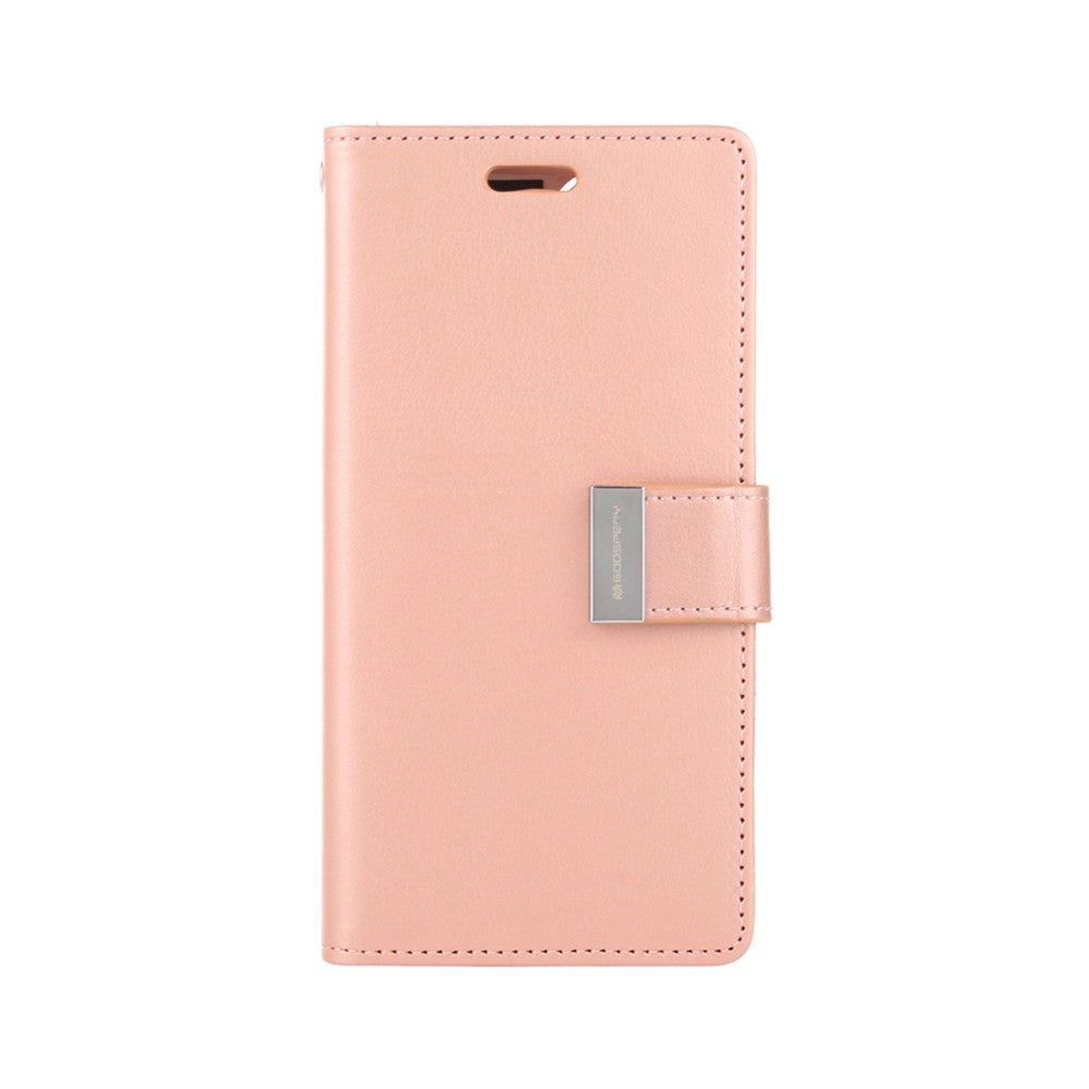 Goospery Rich Diary case for iPhone 15 Pro - Hot Pink