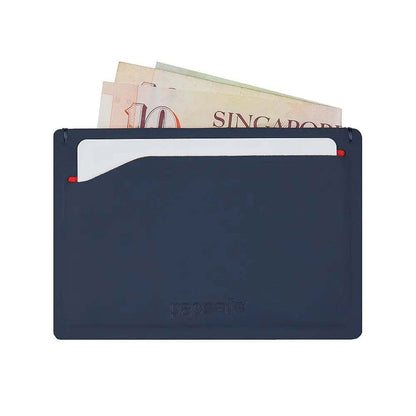 Pacsafe TEC Sleeve Wallet - Navy / Red - RFIDsafe