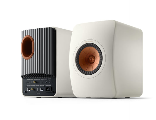 KEF LS50 II Wireless HiFi Speakers Pair (Mineral White)