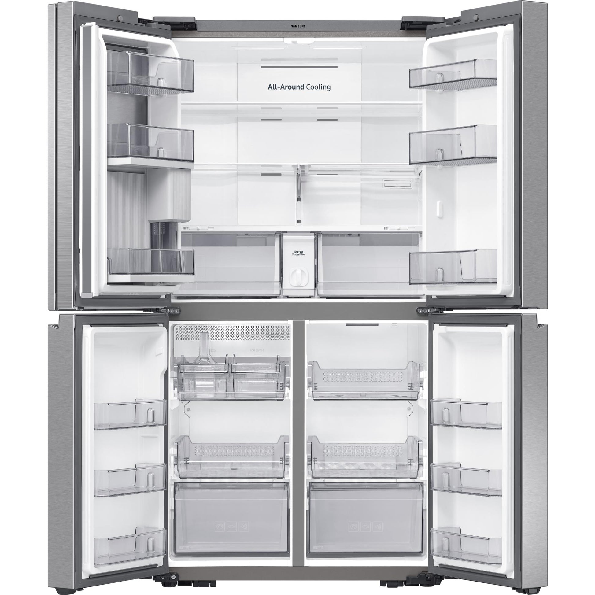 Samsung SRF7500SB 648L French 4 Door Fridge with Beverage Centre (Stainless Steel)