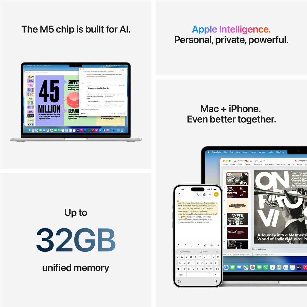 Apple MacBook Air 13-inch with M5 Chip, 512GB/16GB (Midnight)