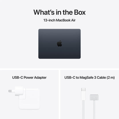 Apple MacBook Air 13-inch with M5 Chip, 512GB/16GB (Midnight)