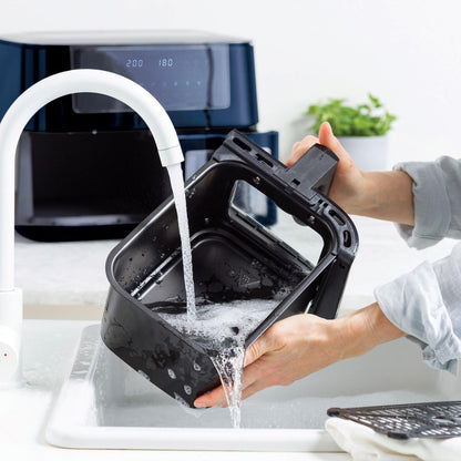 Greenpan Bistro Ceramic Airfryer 4l + 4l Dual Baskets Black