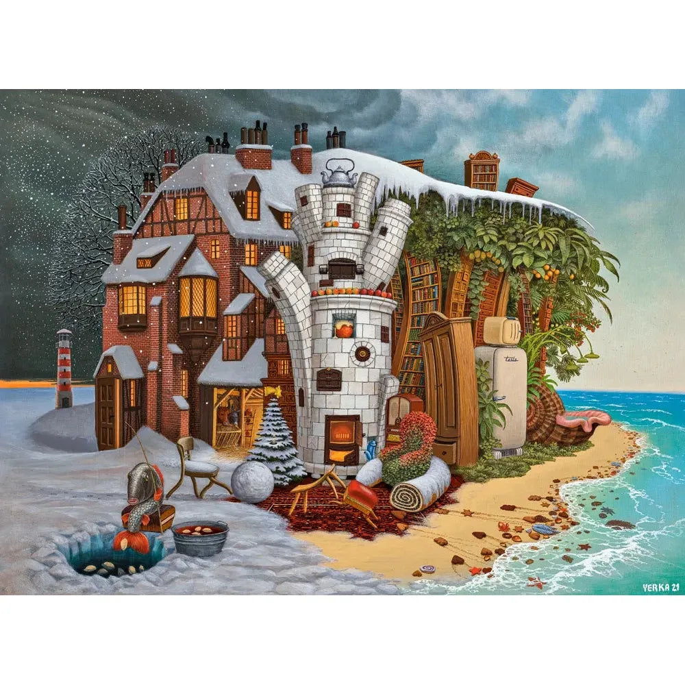 Castorland 2000-Pieces Christmas Eve Madeira Puzzle