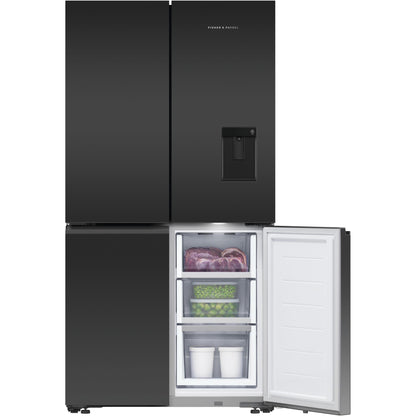 Fisher & Paykel RF605QZUVB1 538L French Door Fridge (Black Glass)
