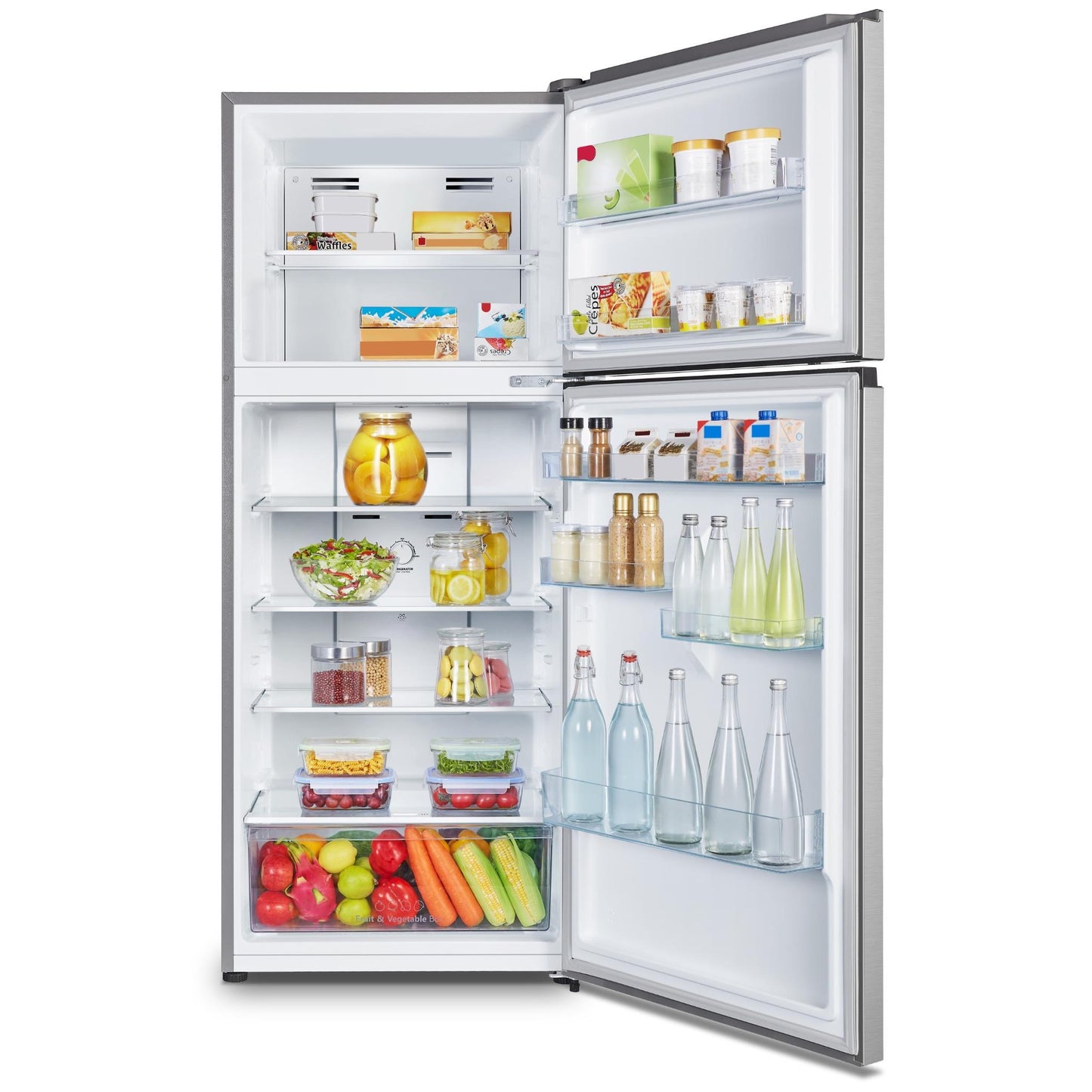 Hisense HRTF424S 424L Top Mount Fridge (Stainless Steel)