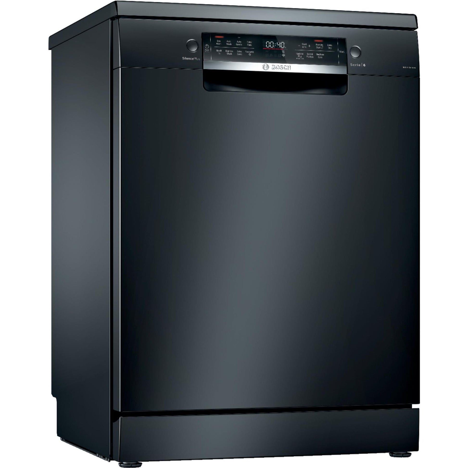 Bosch SMS6HCB01A Series 6 15-Place Setting Freestanding Dishwasher (Black)