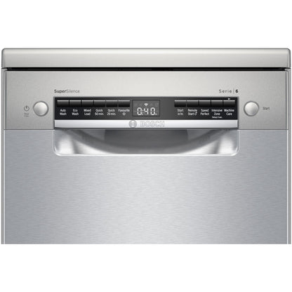 Bosch SPS6IKI01A Series 6 10-Place Setting Slim Freestanding Dishwasher (Stainless Steel)