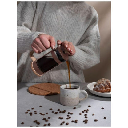 Euroline Plunger French Press Coffee Maker Durable Glass 350ml (Latte)