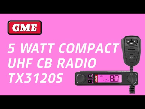GME TX3120S Super Compact UHF CB Radio with Speaker Mic