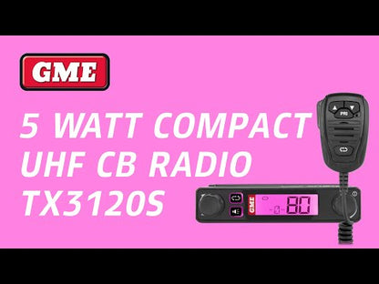 GME TX3120S Super Compact UHF CB Radio with Speaker Mic