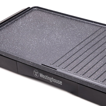 Westinghouse Non-Stick Electric Grill 2200W 652x261x68mm Black