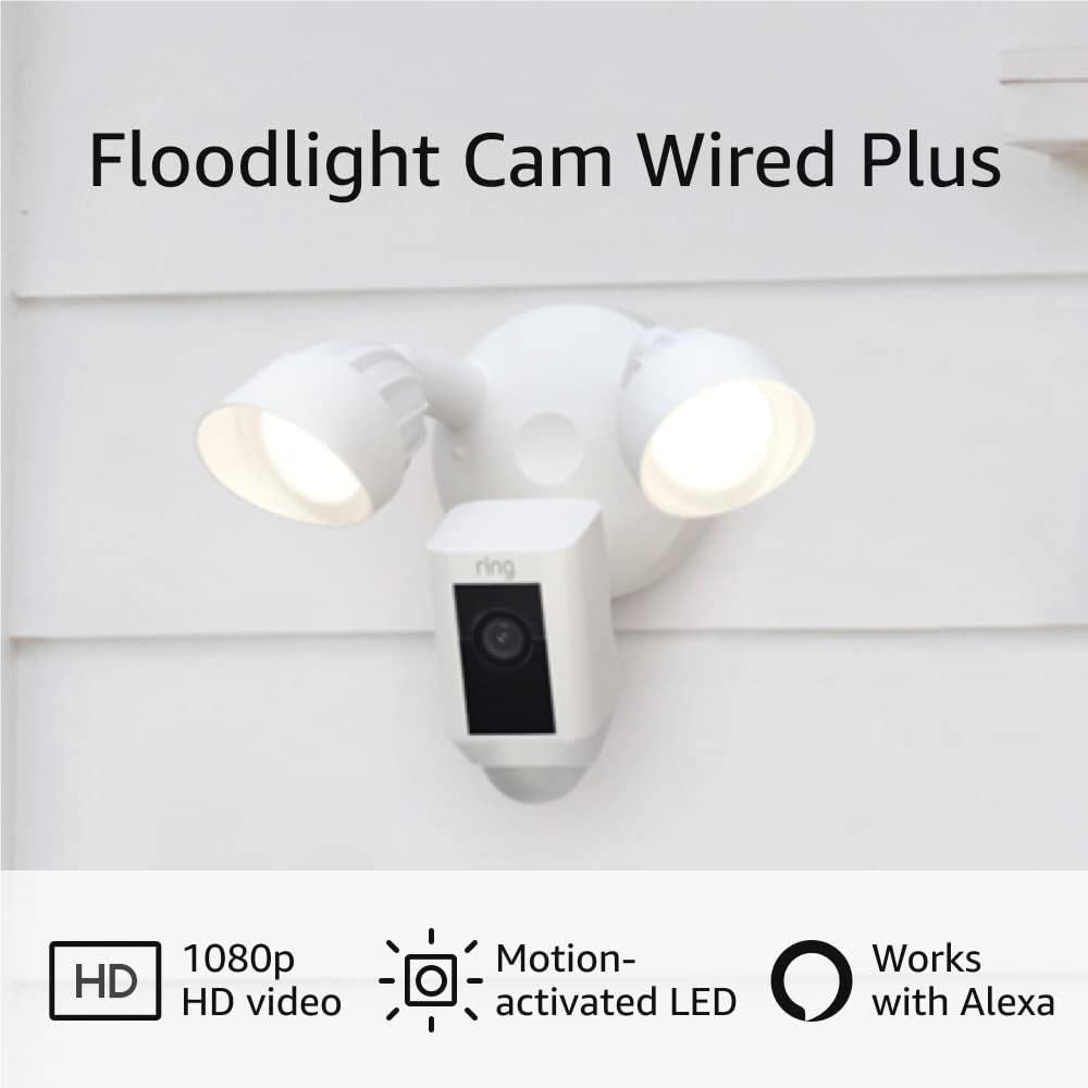 Ring Floodlight Cam Wired Plus (White)