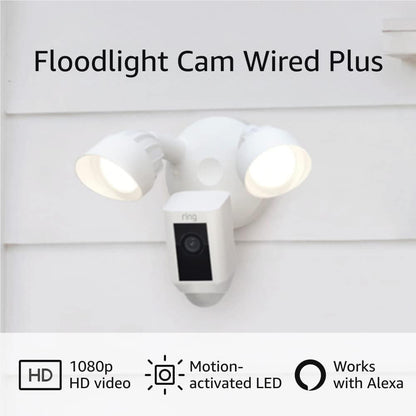 Ring Floodlight Cam Wired Plus (White)