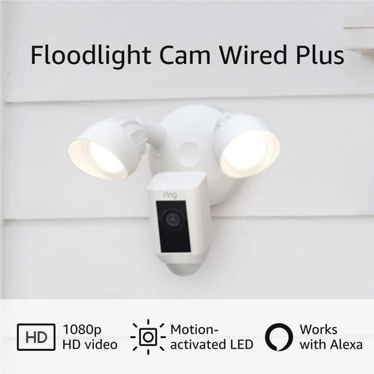 Ring Floodlight Cam Wired Plus (White)
