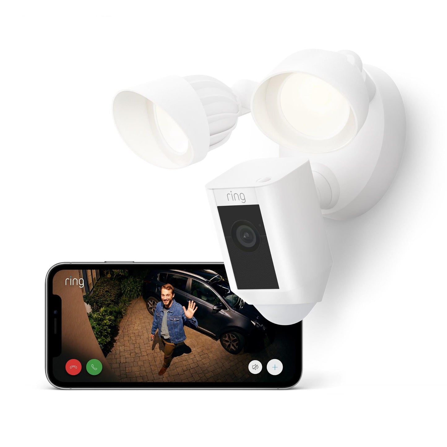 Ring Floodlight Cam Wired Plus (White)