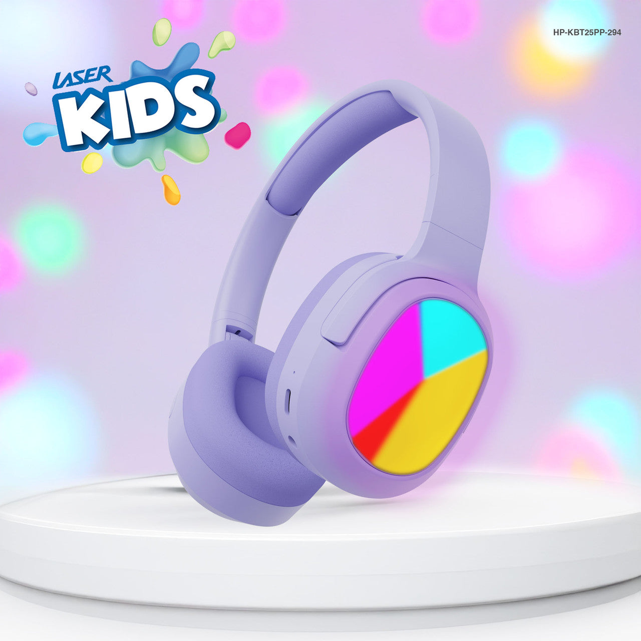 Laser Kids Wireless Headphones – Volume Limited (Purple)