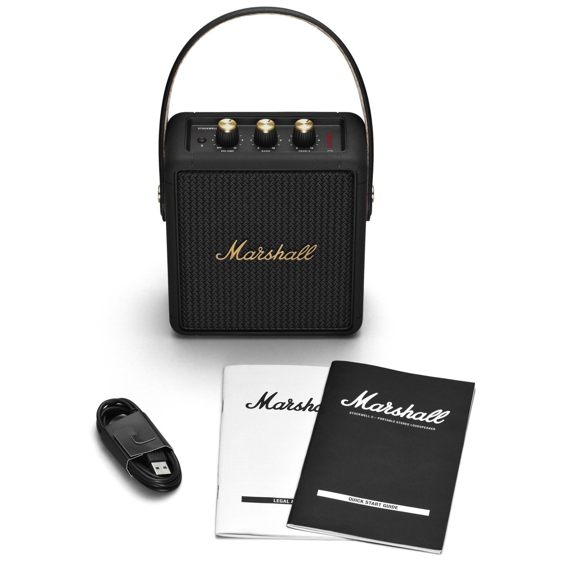 Marshall Stockwell II Wireless Speaker (Black & Brass)