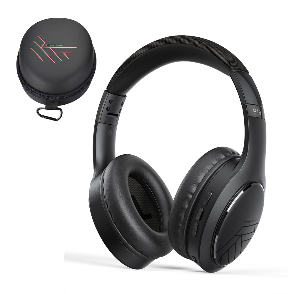 PowerLocus P19 Comfort Bluetooth Headphone (Black)