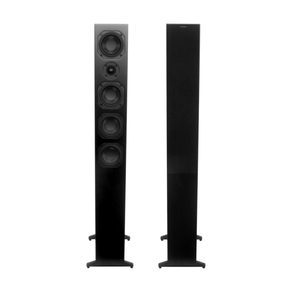 Scansonic HD 2-Pieces L12 Series Floorstanding Home Speakers 180W (Walnut)